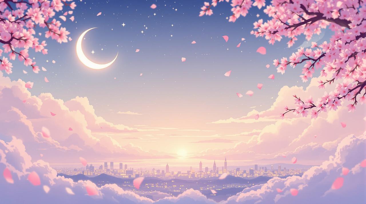 ai短剧平台 - 温柔如月的治愈剧场，月光下的宁静城市夜景